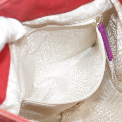 Chanel Chocolate Bar Coco Mark handbag Canvas, RED, CANVAS, Handbag