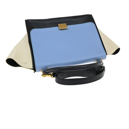 Celine Tricolor Trapeze Bag Leather, MULTICOLOUR, LEATHER, Handbag