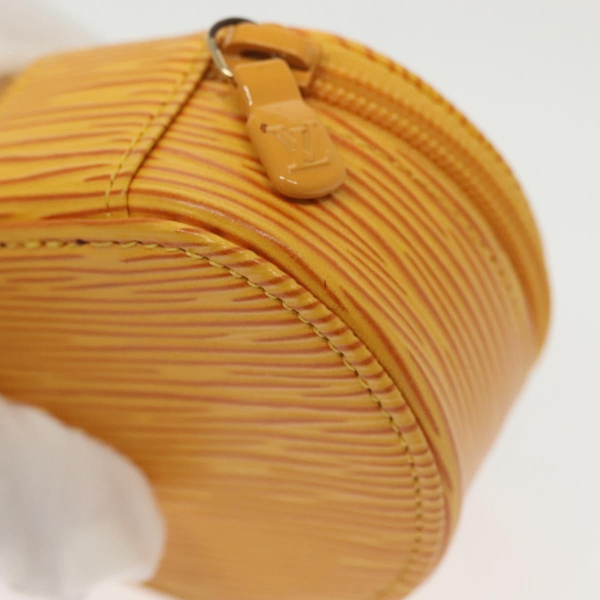 Louis Vuitton Ecrin Bijoux Pouch Epi Leather, YELLOW, LEATHER, Clutche & pouche