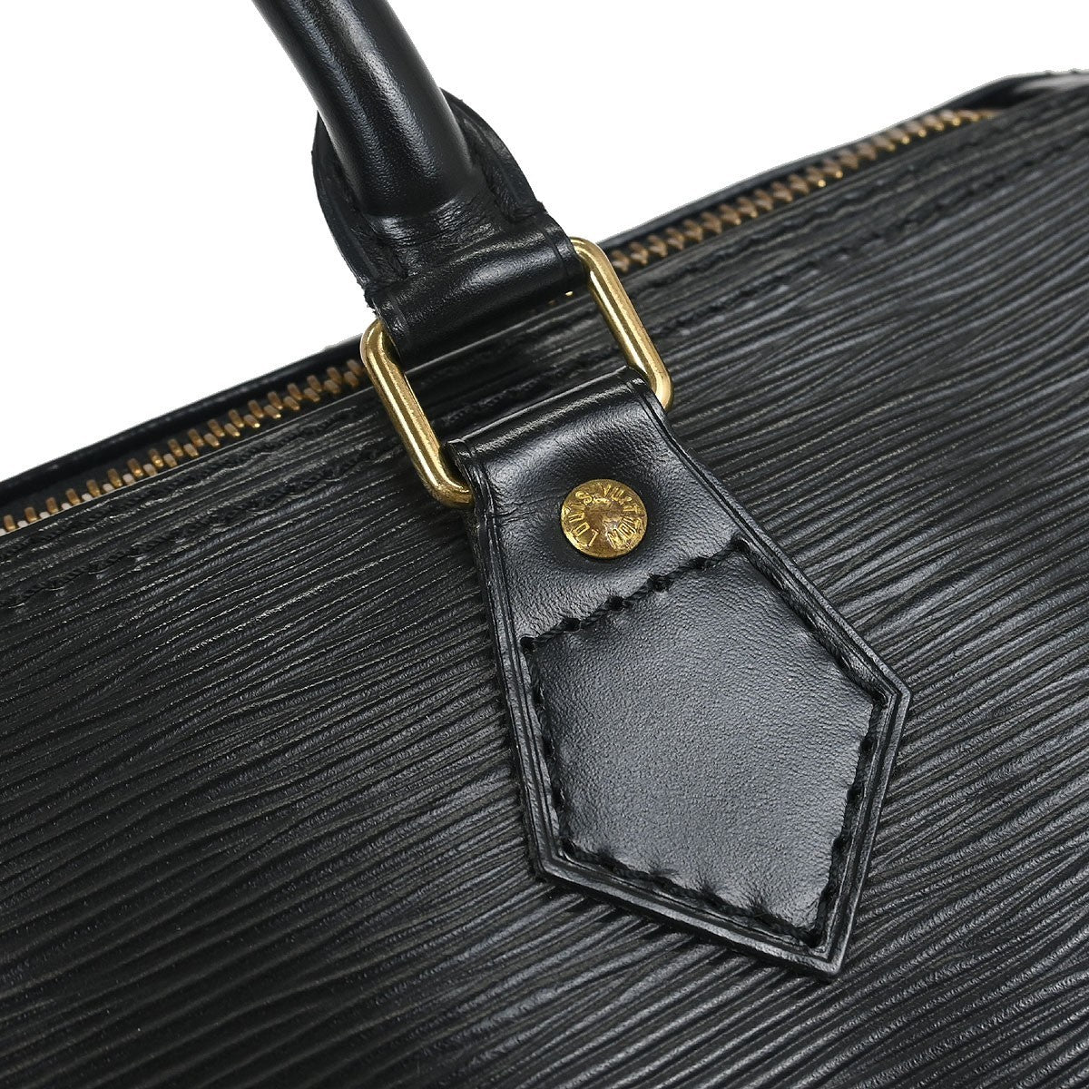 Louis Vuitton Speedy Handbag Epi Leather, BLACK, LEATHER, Handbag
