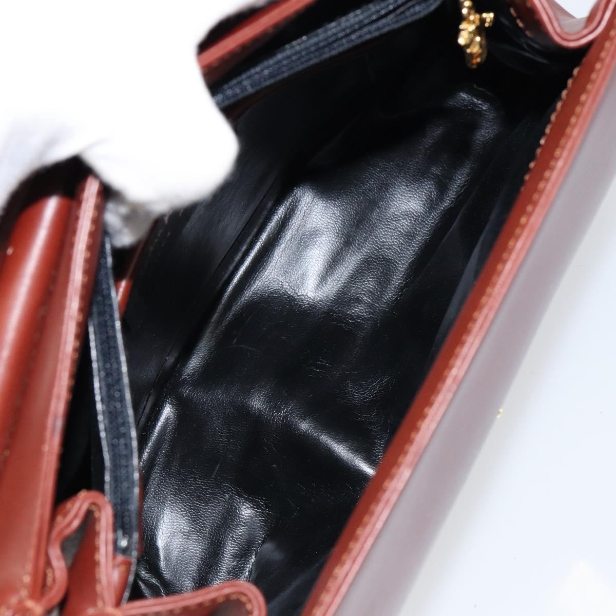 Salvatore Ferragamo Vintage Top handle handbag Leather, BROWN, LEATHER, Handbag