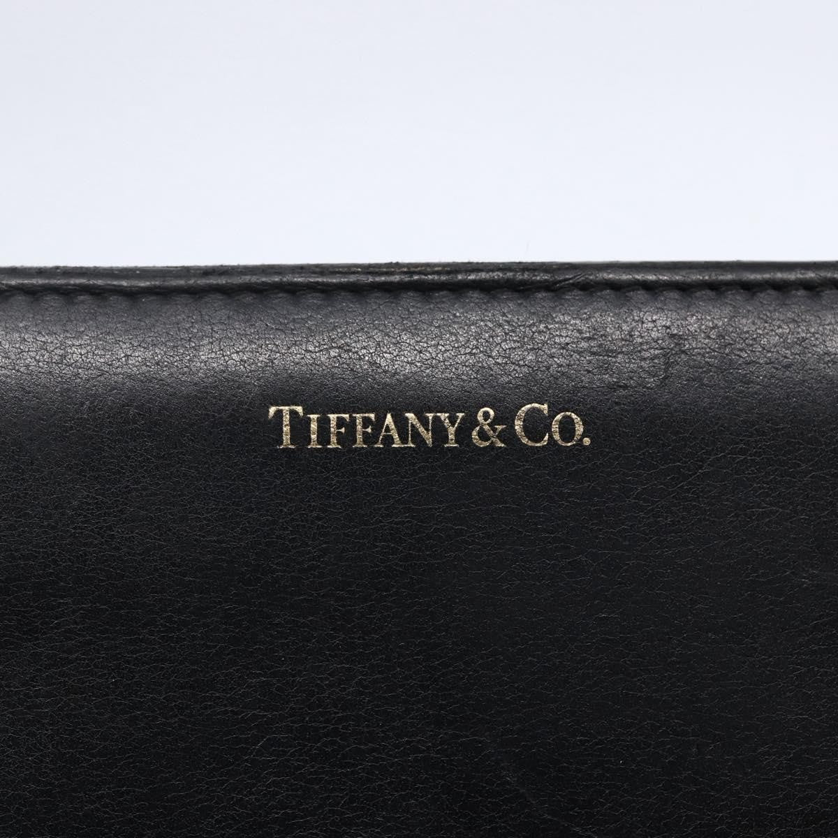 Tiffany & Co. Zip Around Wallet Leather, BLACK, LEATHER, Wallets