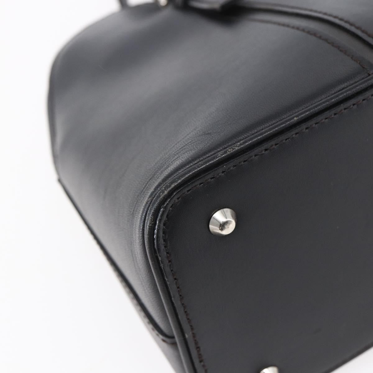 Burberry Vintage Handbag Leather, BLACK, LEATHER, Handbag