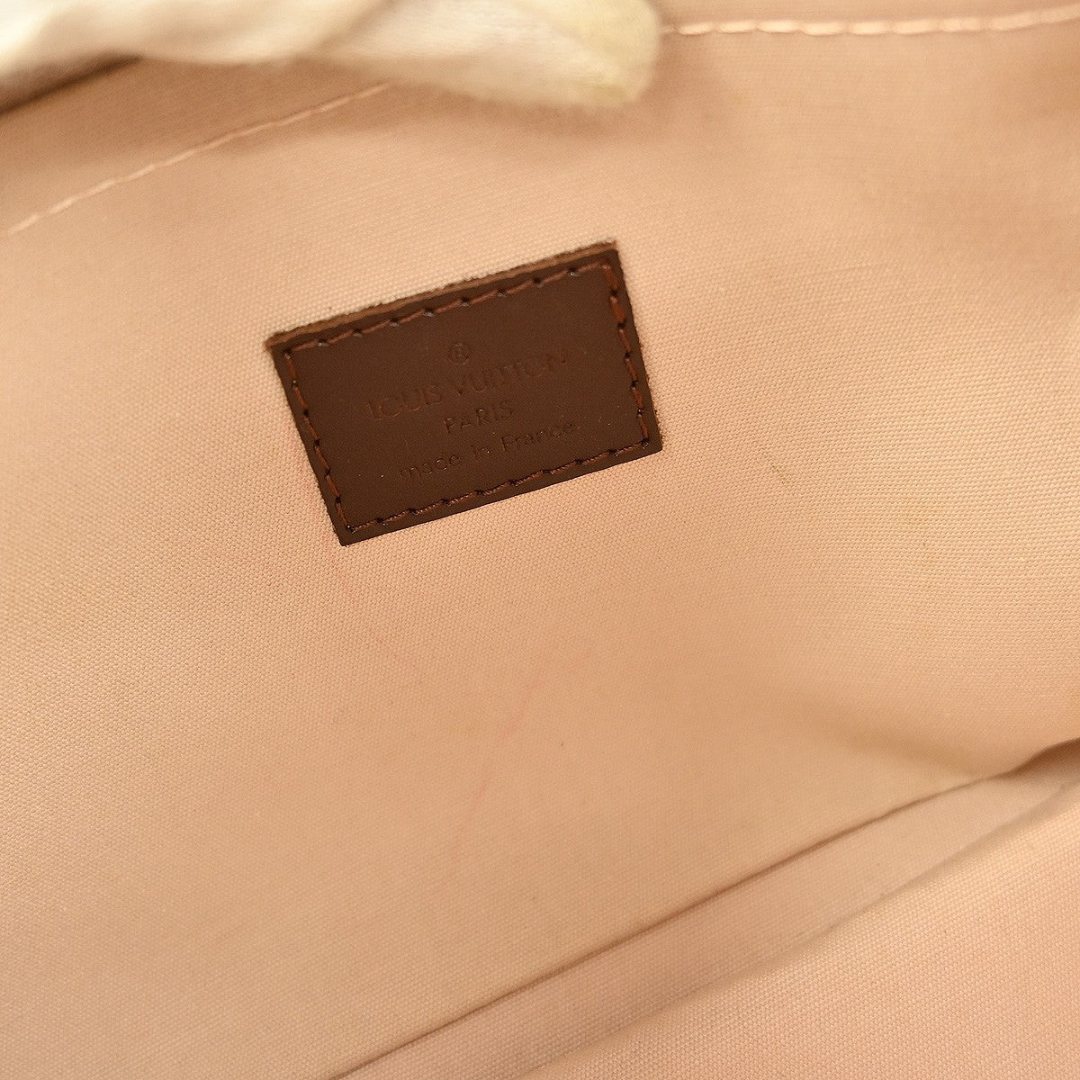 Louis Vuitton Lucille Handbag Mini Lin, RED, CANVAS, Handbag