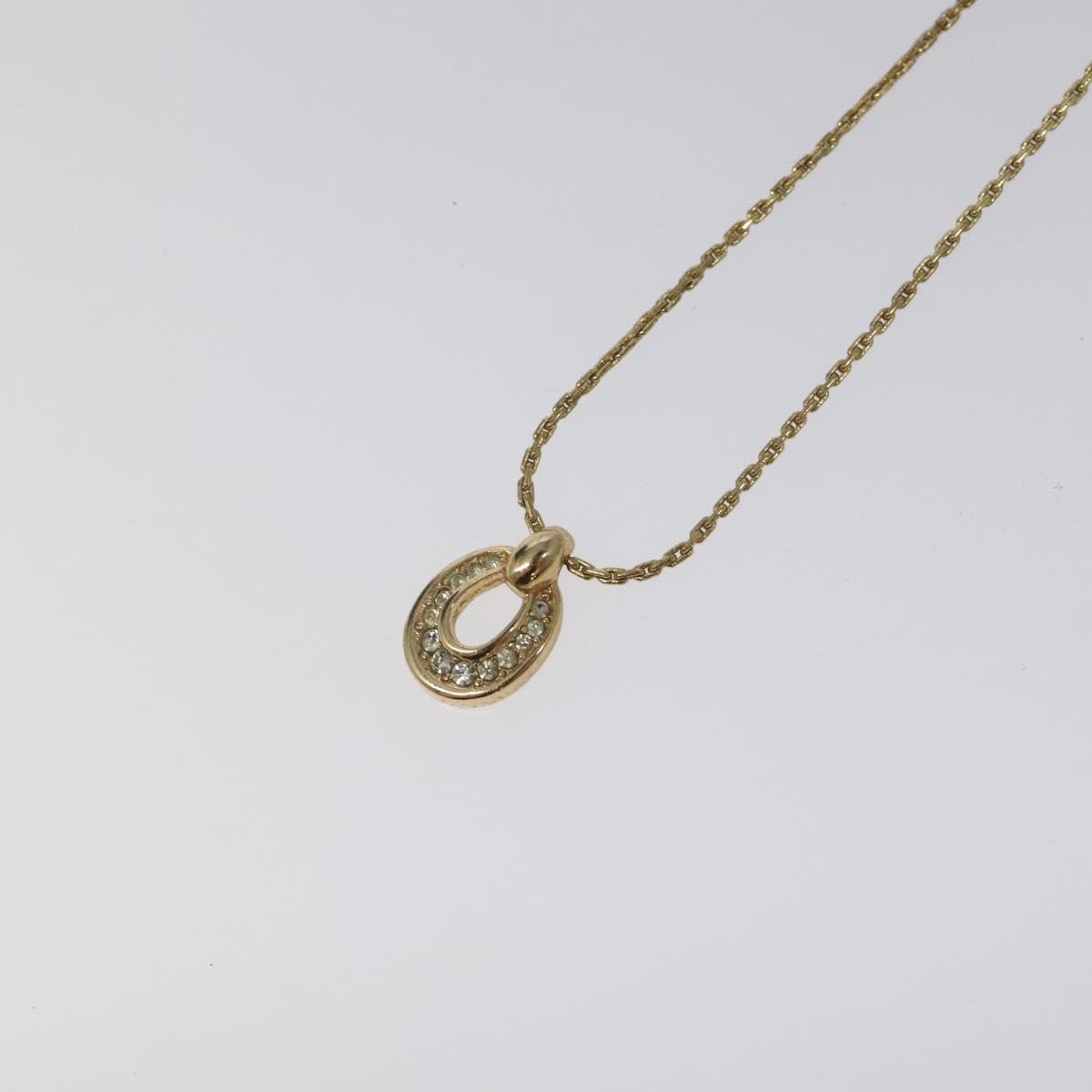 Christian Dior CD Pendant Necklace Gold-plated, GOLD, METAL, Necklace