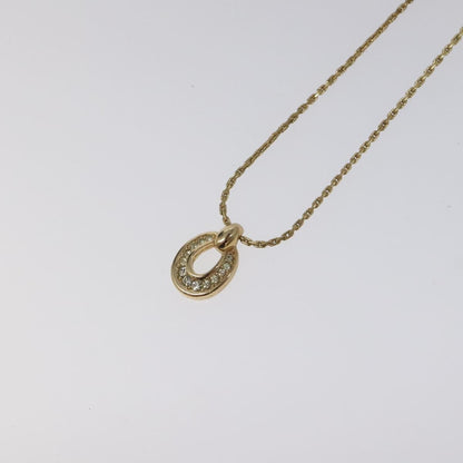 Christian Dior CD Pendant Necklace Gold-plated, GOLD, METAL, Necklace