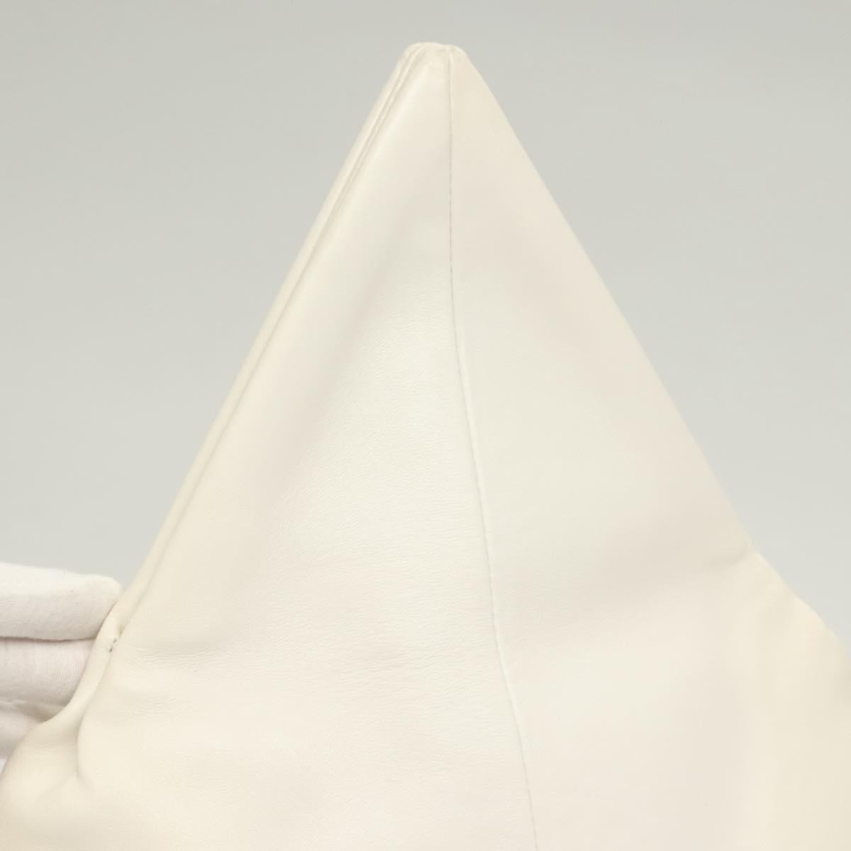 Bottega Veneta BV Trine Fold Clutch Leather, WHITE, LEATHER, Clutche & pouche