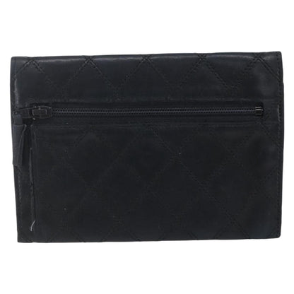 Chanel Vintage CC Flap Wallet Leather, BLACK, LEATHER, Wallets