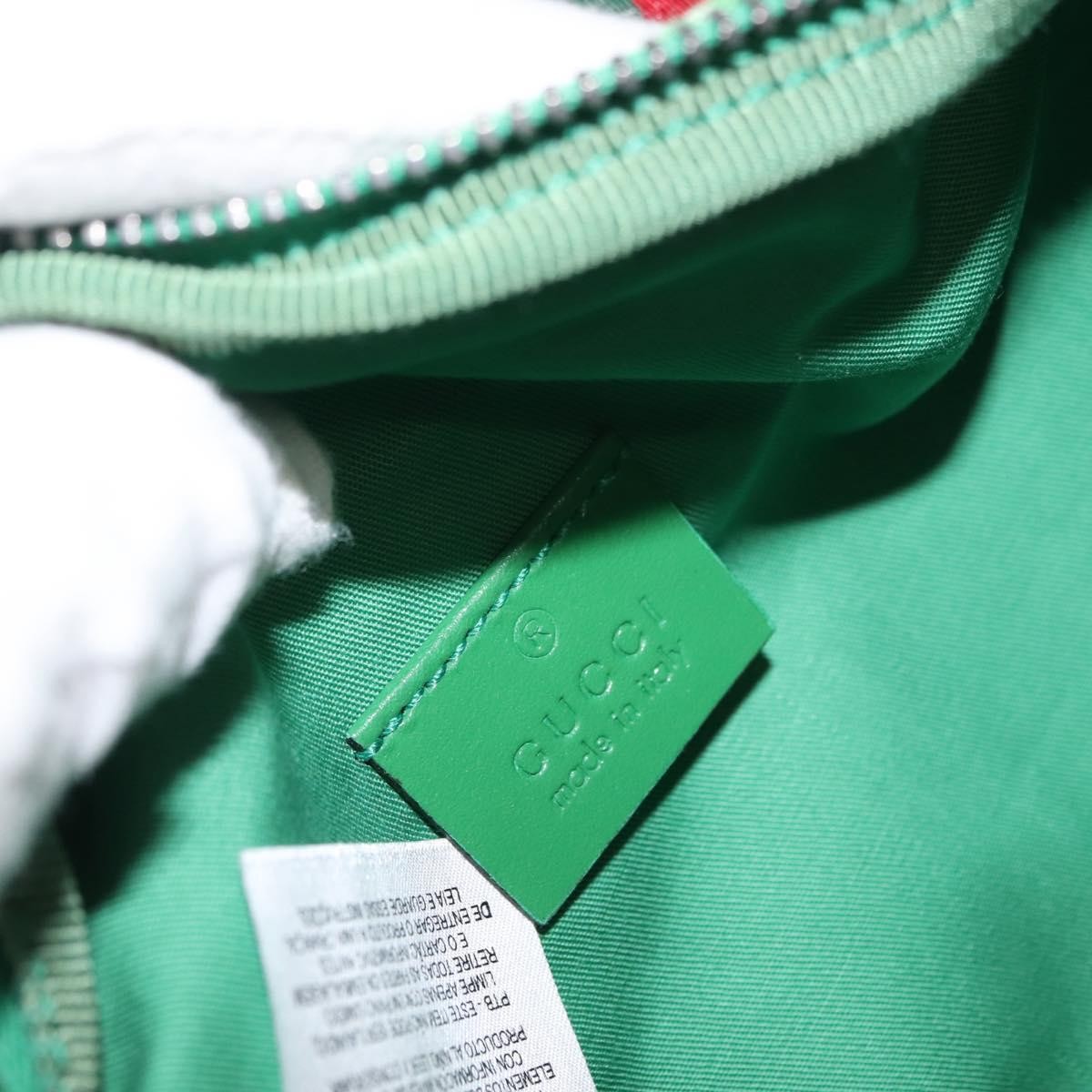 Gucci Waist Pouch Belt Bag GG Canvas, GREEN, CANVAS, Clutche & pouche