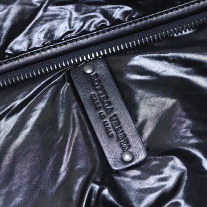 Bottega Veneta Garment Cover Canvas with Intrecciato Detail, BLACK, LEATHER, Travel bag