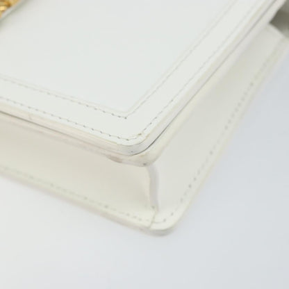 Versace Greca Goddess Wallet on Chain Leather, WHITE, LEATHER, Wallets