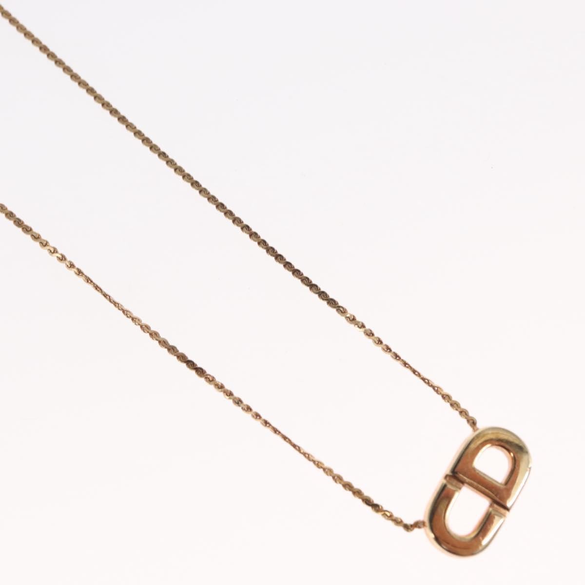 Christian Dior CD Logo necklace Metal, GOLD, METAL, Necklace