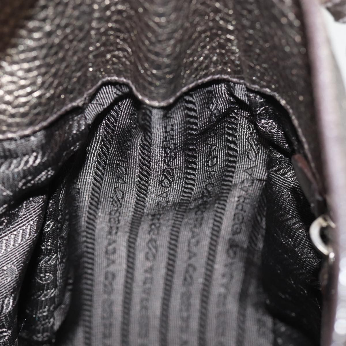 Prada Belted Hobo Vitello Daino, SILVER, LEATHER, Shoulder bag