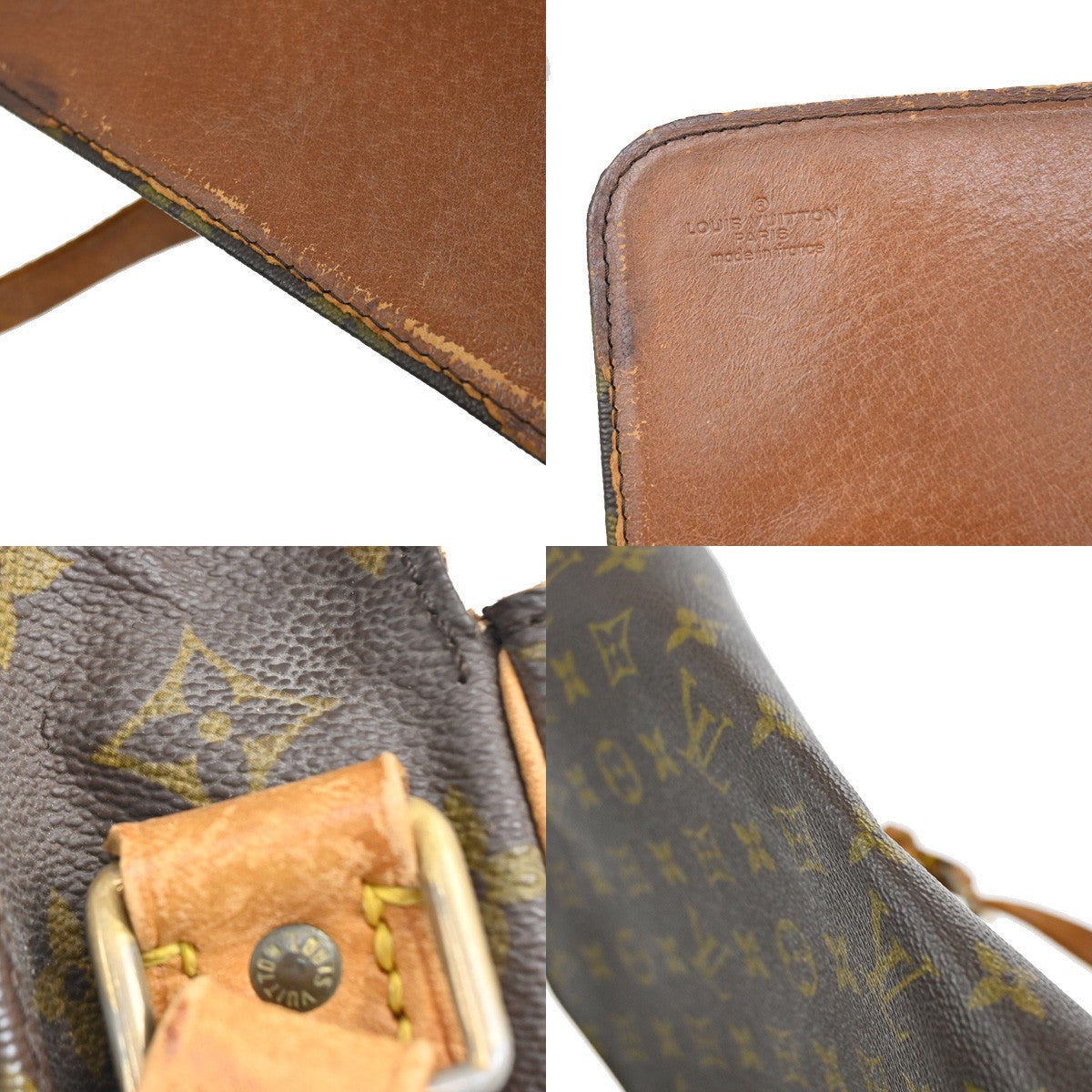 Louis Vuitton Cartouchiere Handbag Monogram Canvas, BROWN, CANVAS, Shoulder bag