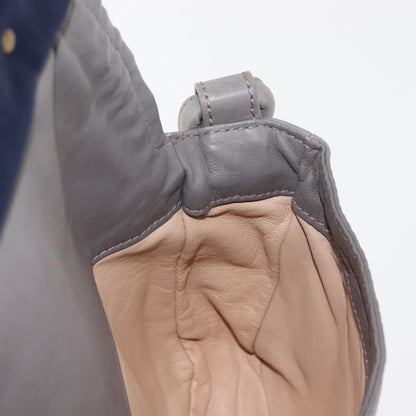 Chloe Vintage Flap shoulder bag Leather, GRAY, LEATHER, Shoulder bag