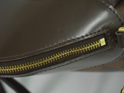 Louis Vuitton Salvi Handbag Damier, BROWN, CANVAS, Handbag