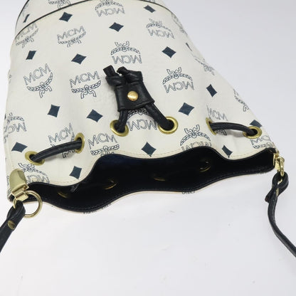 MCM Visetos Shoulder bag PVC, White, PVC, Shoulder Bag