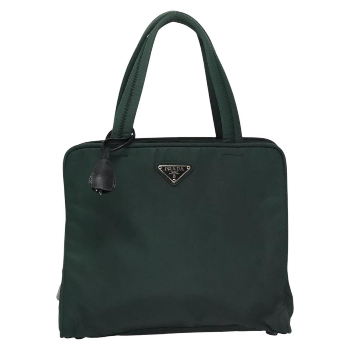 Prada Vintage Handbag Tessuto, GREEN, NYLON, Handbag