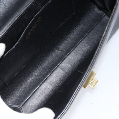 Chanel Chocolate Bar Accordion Reissue Flap Bag Quilted Lambskin, BLACK, LEATHER, Shoulder bag