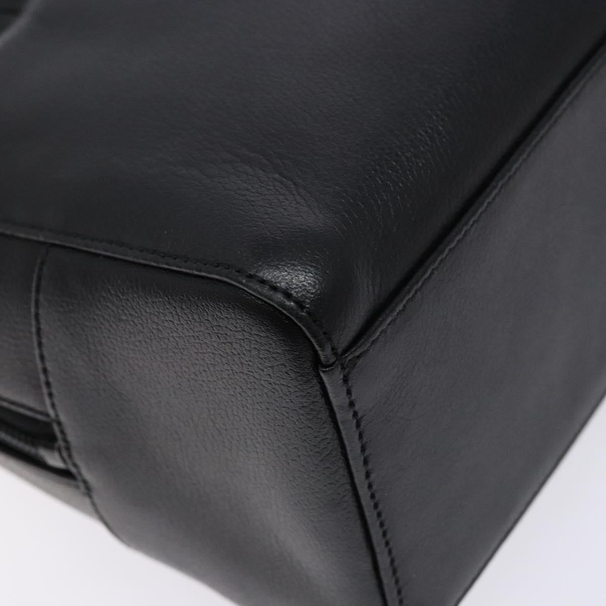 Burberry Vintage Handbag Leather, BLACK, LEATHER, Handbag