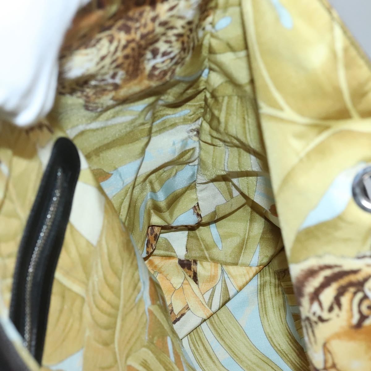 Salvatore Ferragamo Gancini Tote Canvas, BLACK, CANVAS, Tote bag