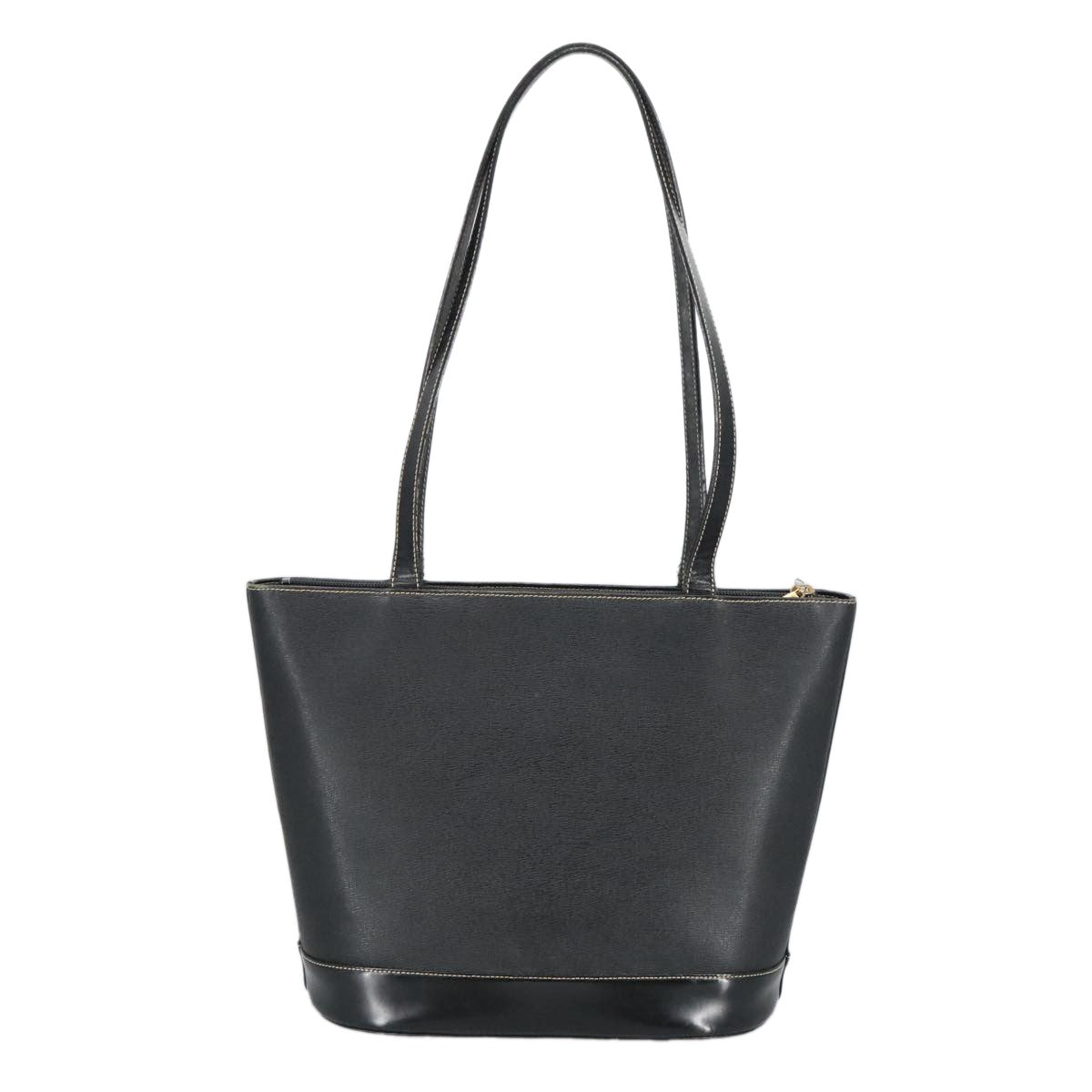 Burberry Handle Tote Leather, BLACK, LEATHER, Tote bag