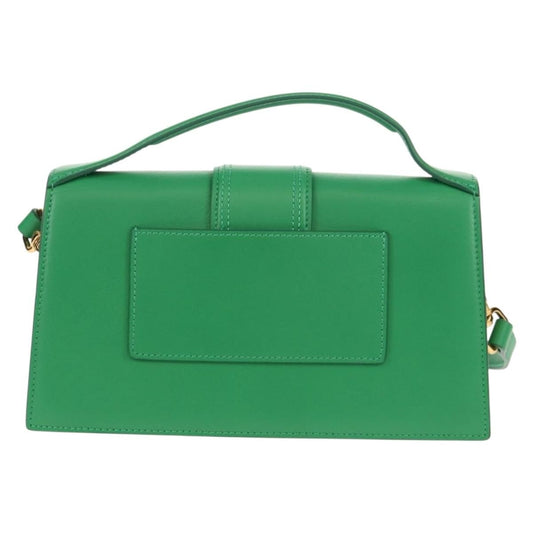 Jacquemus Le Bambinou Flap Bag Leather, GREEN, LEATHER, Handbag