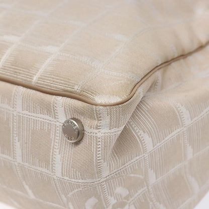 Chanel Travel Line Tote Nylon, BEIGE, NYLON, Travel bag