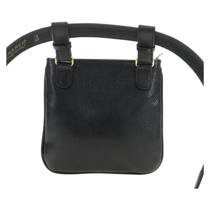 Chanel Vintage Timeless Belt Bag Caviar, Black, Leather, Clutch