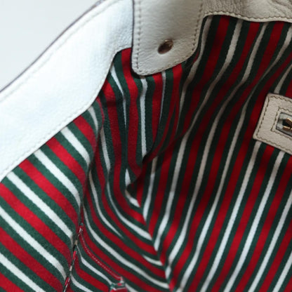 Gucci Horsebit Hobo Leather, BEIGE, LEATHER, Shoulder bag