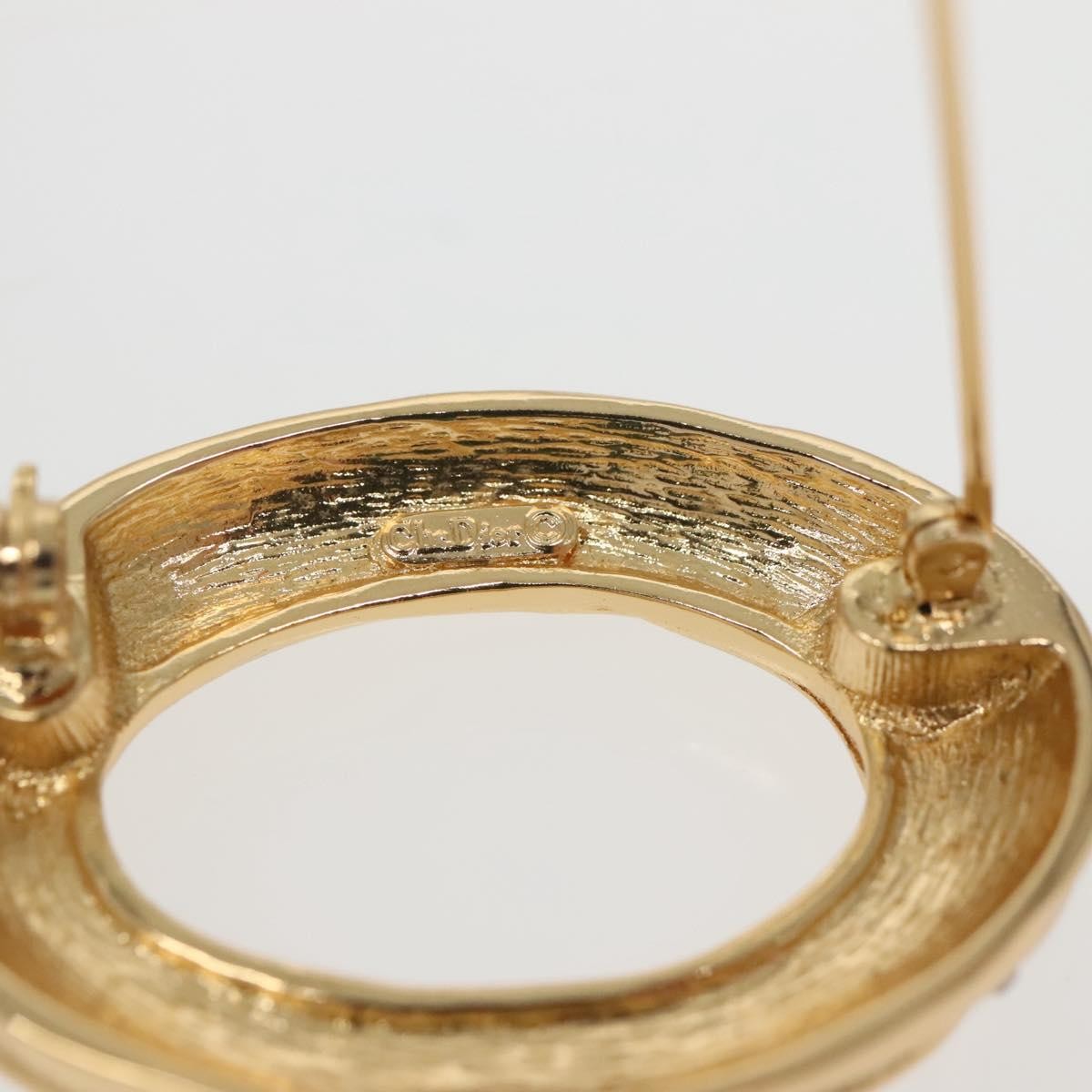 Christian Dior J'Adior Brooch Metal with Crystals, GOLD, METAL, Brooch