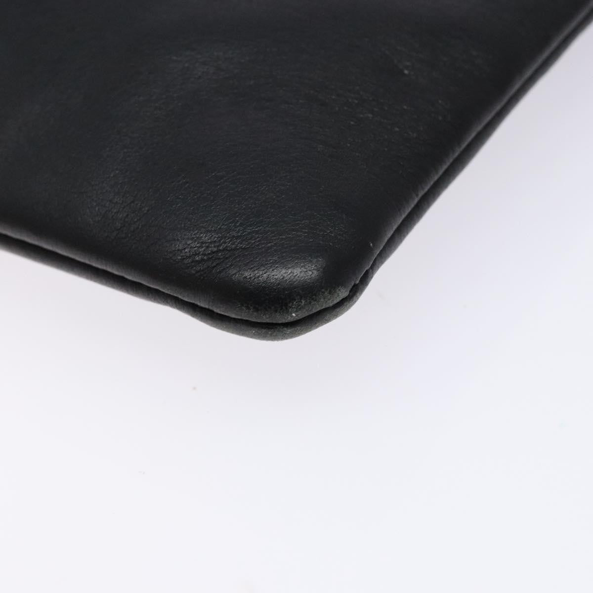 Balenciaga Everyday Logo Pouch Printed Leather, BLACK, LEATHER, Clutche & pouche