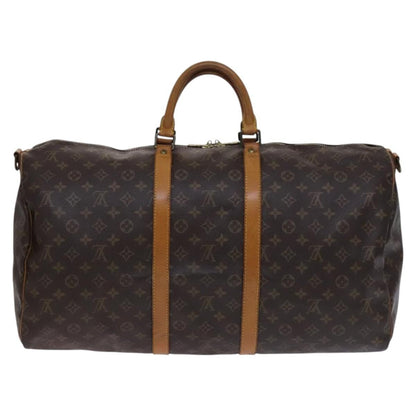 Louis Vuitton Keepall Bag Monogram Canvas, BROWN, CANVAS, Travel bag