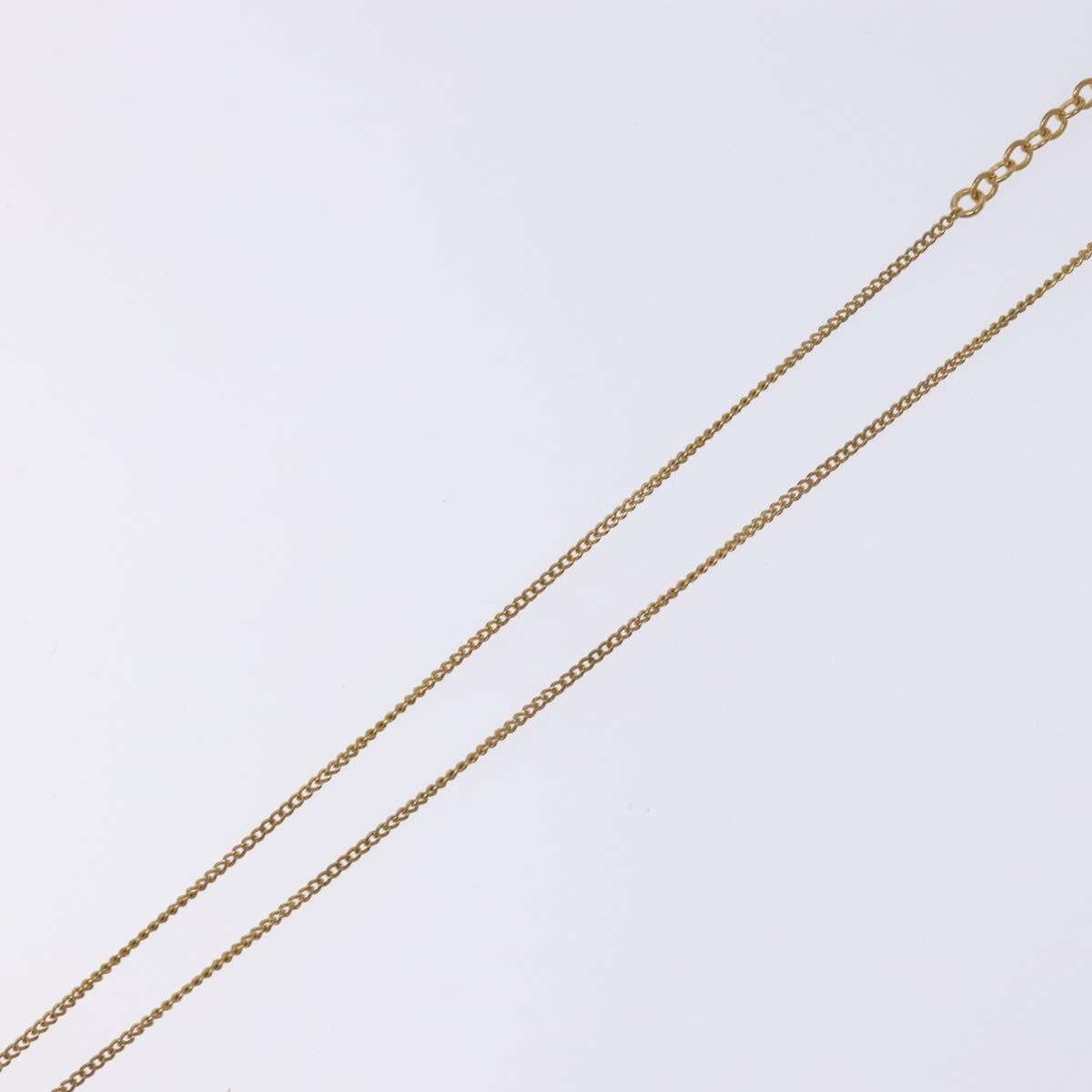 Christian Dior CD Round Pendant Necklace Metal, GOLD, METAL, Necklace