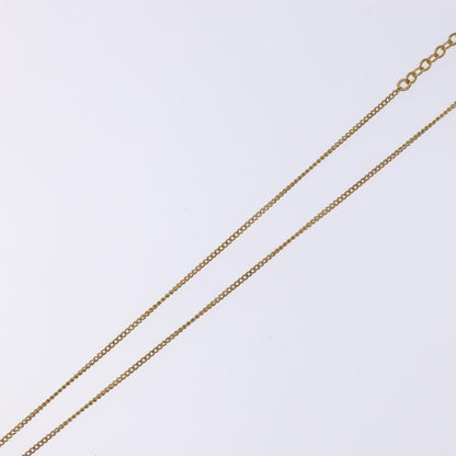 Christian Dior CD Round Pendant Necklace Metal, GOLD, METAL, Necklace