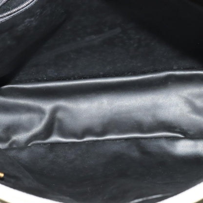 Bally Vintage Chain Shoulder Bag Quilted Leather, ECRU, LEATHER, Shoulder bag