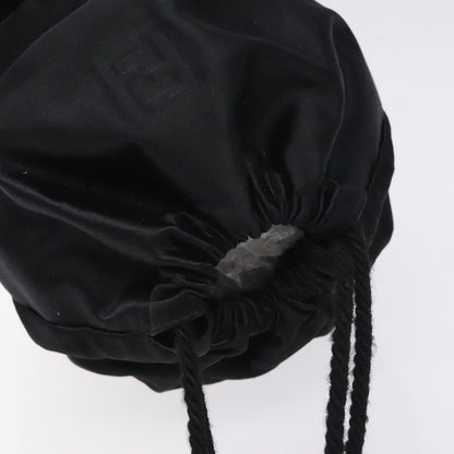 Fendi Vintage shoulderbag Satin, BLACK, SATIN, Shoulder bag