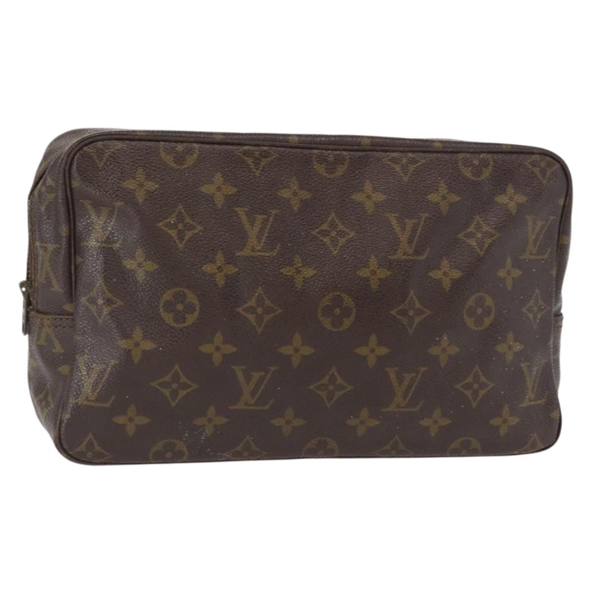 Louis Vuitton Trousse Toiletry Pouch Monogram Canvas, BROWN, CANVAS, Toiletry Case