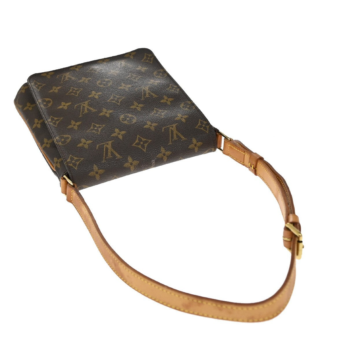 Louis Vuitton Musette Salsa Handbag Monogram Canvas, BROWN, LEATHER, Handbag