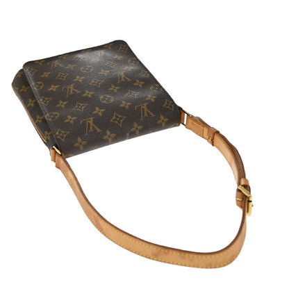 Louis Vuitton Musette Salsa Handbag Monogram Canvas, BROWN, LEATHER, Handbag