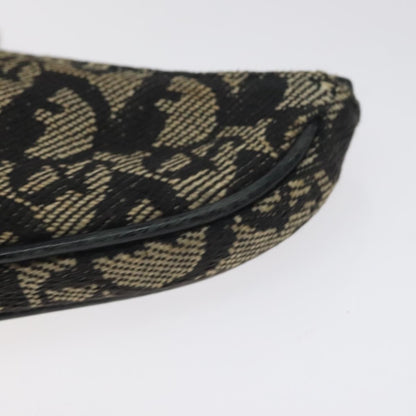 Christian Dior Saddle coin purse Trotter canvas, BLACK, CANVAS, Wallets