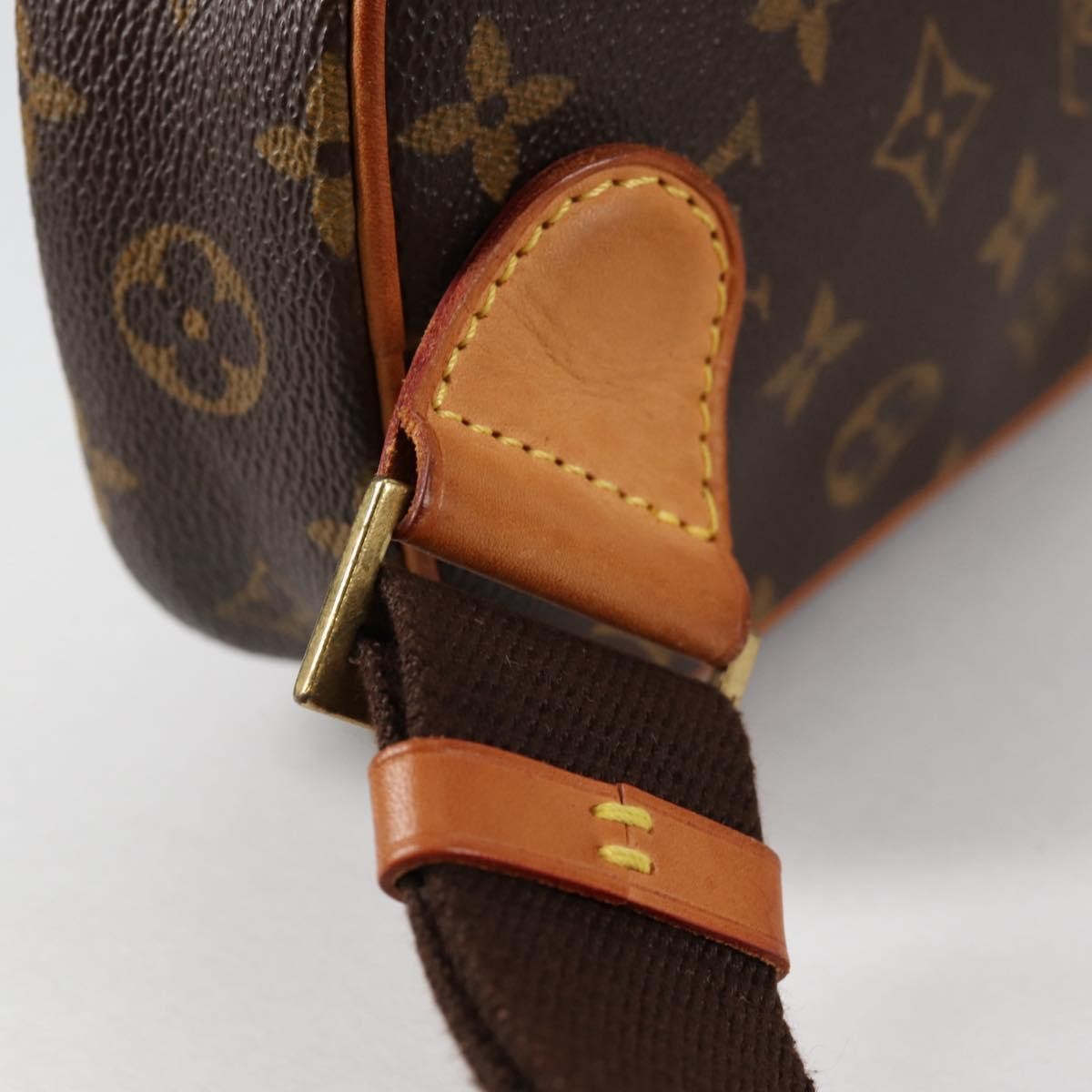 Louis Vuitton Pochette Gange Monogram Canvas, BROWN, CANVAS, Clutche & pouche