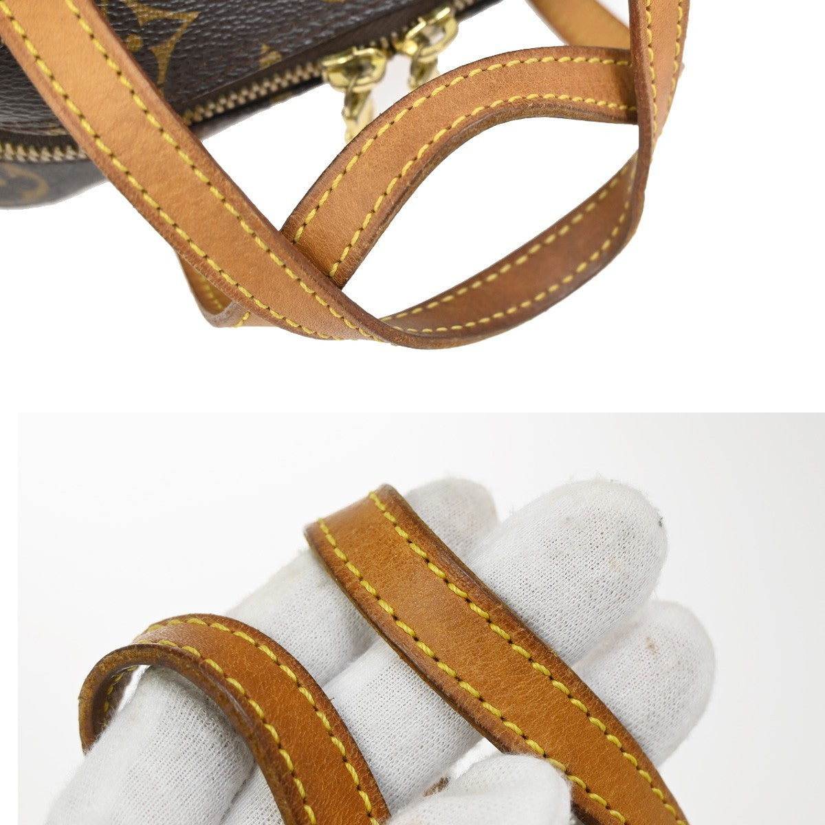 Louis Vuitton Spontini Handbag Monogram Canvas, BROWN, CANVAS, Handbag