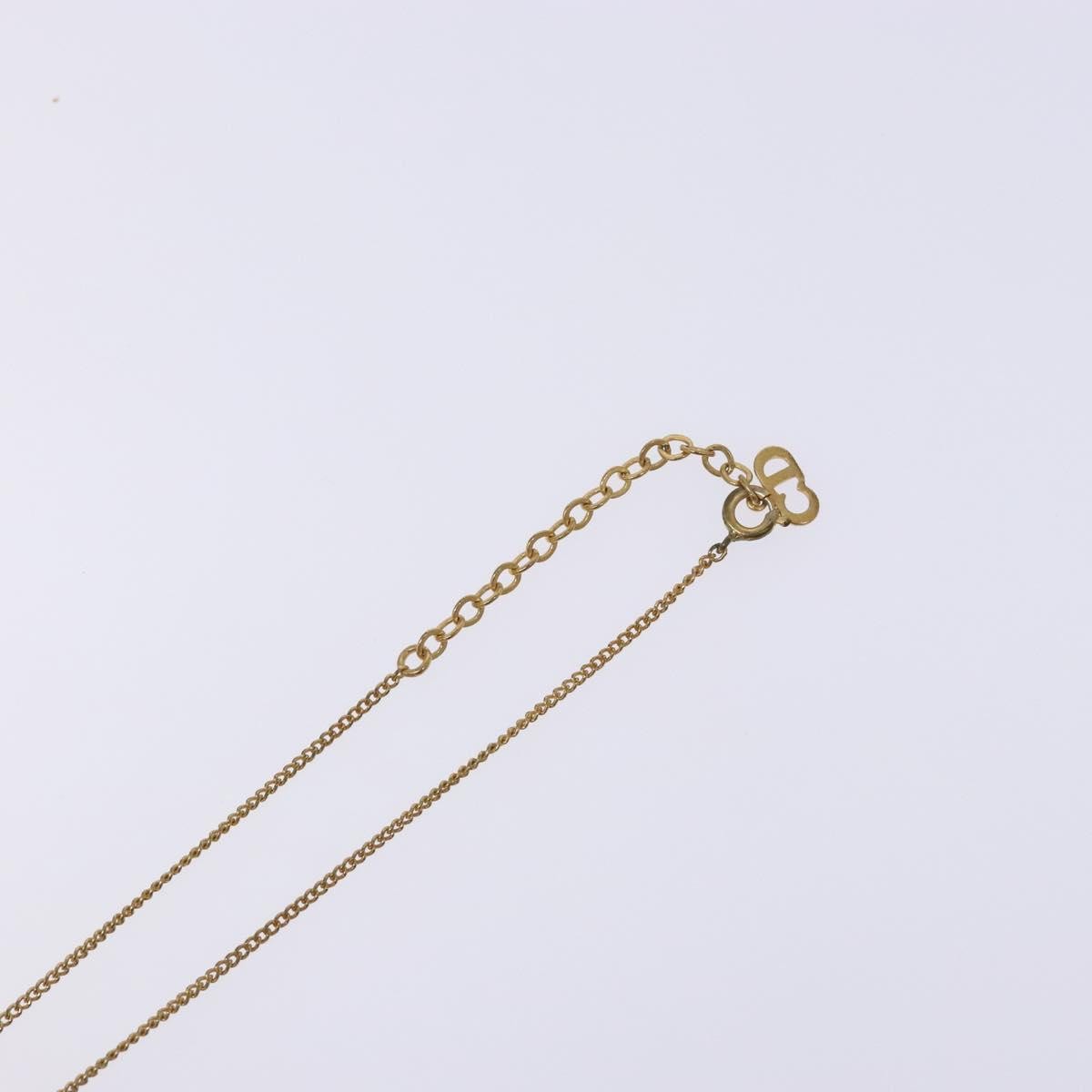 Christian Dior CD Round Pendant Necklace Metal, GOLD, METAL, Necklace