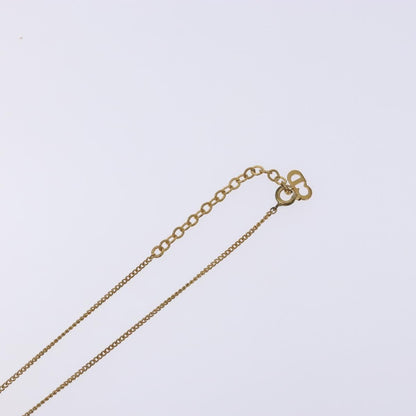 Christian Dior CD Round Pendant Necklace Metal, GOLD, METAL, Necklace