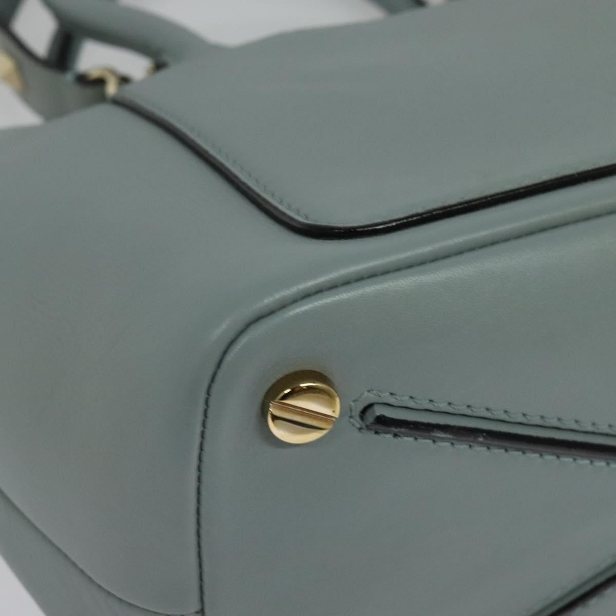 Valentino Garavani Demilune Flap Satchel Leather, BLUE, LEATHER, Handbag