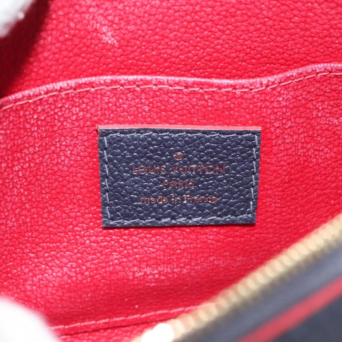 Louis Vuitton Cosmetic Pouch Monogram Empreinte Leather, NAVY, LEATHER, Toiletry Case