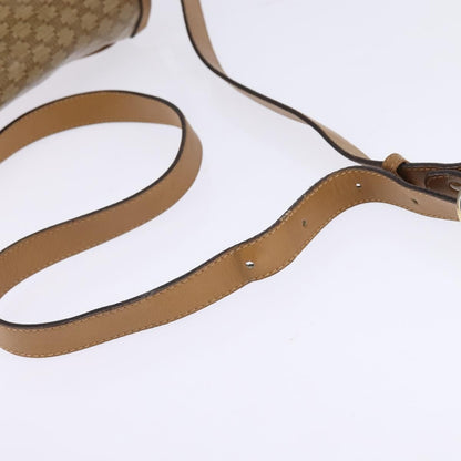 Celine Macadam Shoulder Bag PVC Leather, BEIGE, CANVAS, Shoulder bag