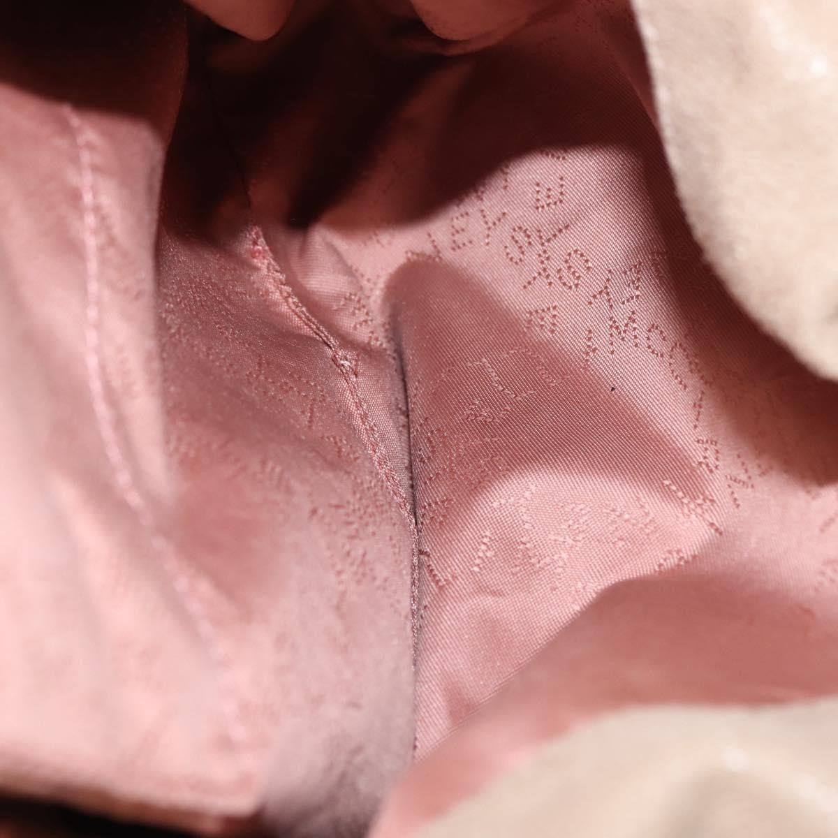 Stella McCartney Falabella Fold Over Bag Shaggy Deer, BEIGE, POLYESTER, Crossbody bag