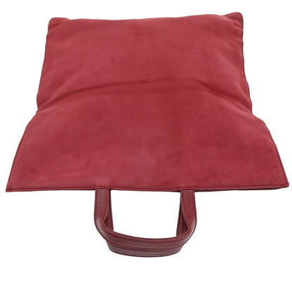 Loewe Anagram Tote Suede, RED, SUEDE, Tote bag